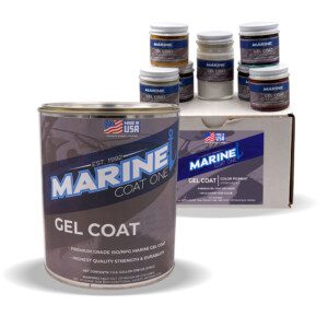  Marine Coat One Gel Coat Repair Kit For Boats, Repairs Nicks  Holes On Fiberglass Hulls