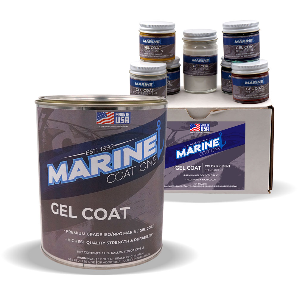 Boat Gel Coat Repair Kit White & Black by Chic Marine